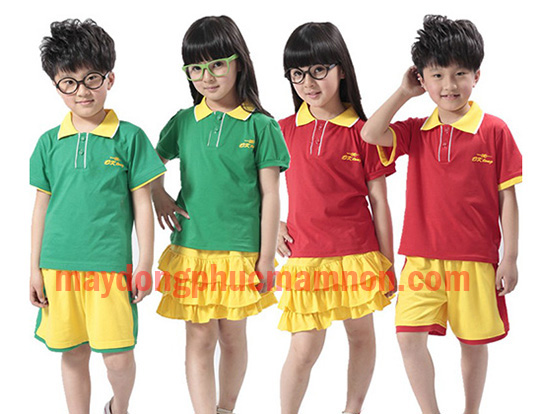 May đồng phục mầm non