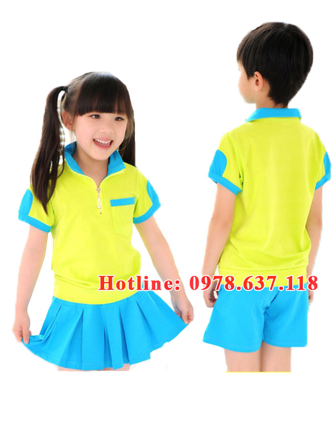 Mẫu đồng phục mầm non - DPMN60 | Mau dong phuc mam non