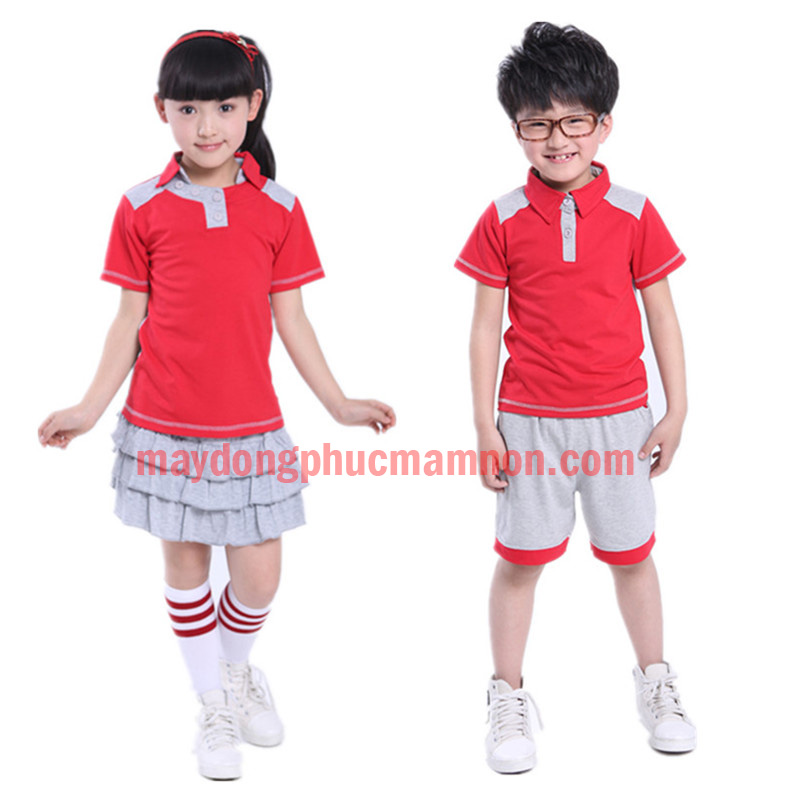 Dong phuc mam non ao phong | Đồng phục mầm non áo phông